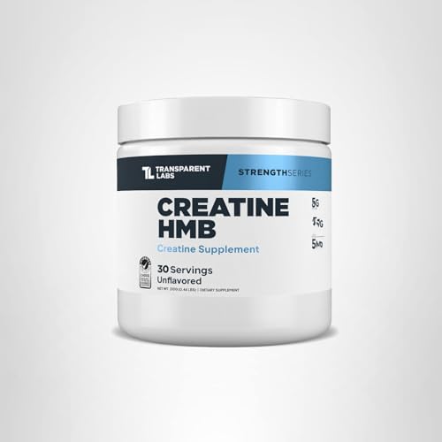 Transparent Labs Creatine HMB - Creatine Monohydrate Powder with HMB for Muscle Growth, Increased Strength, Enhanced Energy Output - PrimeBioHealth - canada supplements