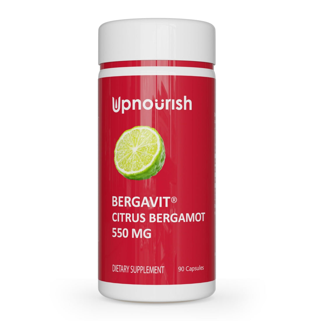 UpNourish BERGAVIT Citrus Bergamot Cholesterol Supplement - Italian Citrus Bergamot Extract 550mg for Women and Men 90 Vegan Capsules - PrimeBioHealth - canada supplements