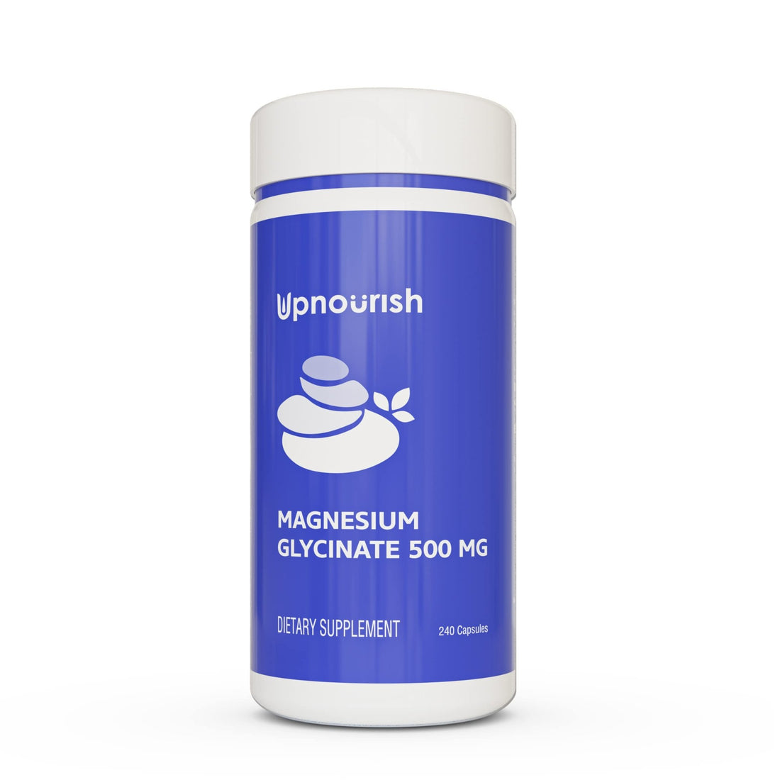 UpNourish Magnesium Glycinate Chelate 500mg Capsules - Highly Absorbable Chelated Magnesium - Pure Magnesium Supplemen - PrimeBioHealth - canada supplements