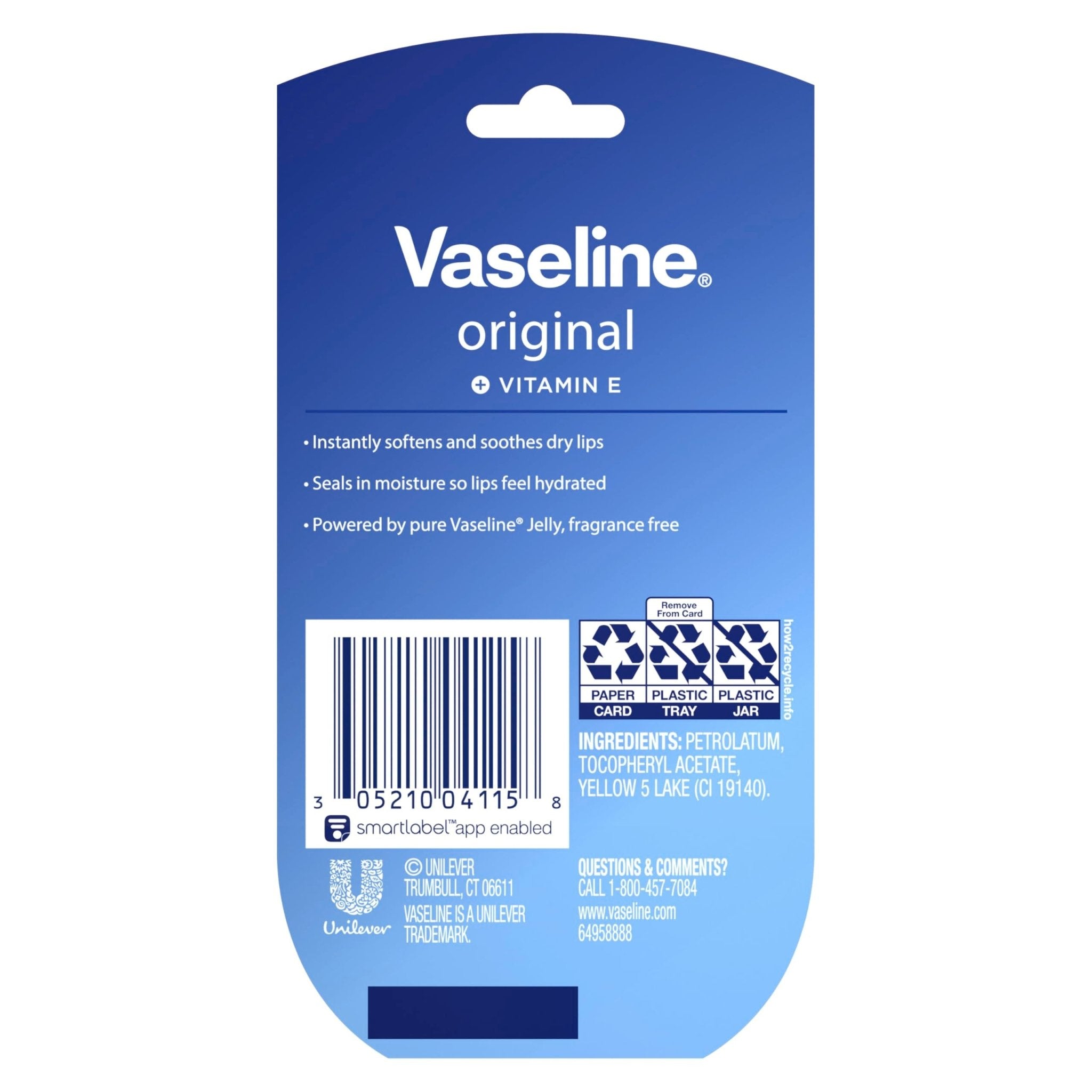 Vaseline Lip Therapy 2 Pack Original Mini For Dry, Chapped Lips Hydrating Lip Balm 0.5 oz - PrimeBioHealth - canada supplements