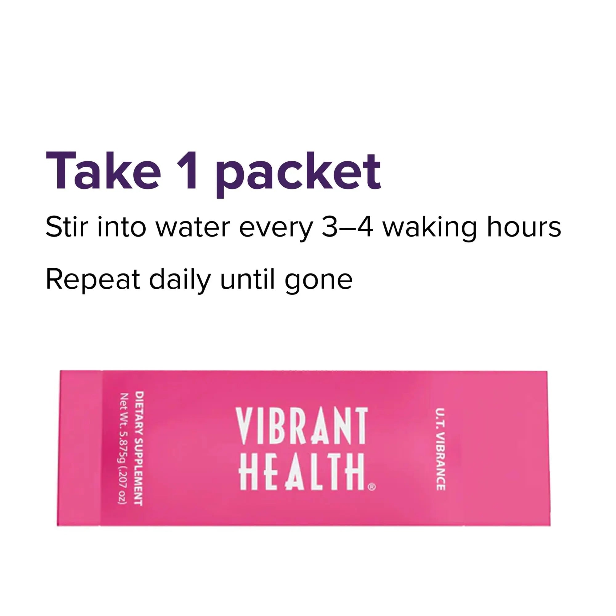 Vibrant Health, U.T. Vibrance Stick Packs, Crisis Intervention for Urinary Tract Health, 10 Servings - PrimeBioHealth - canada supplements