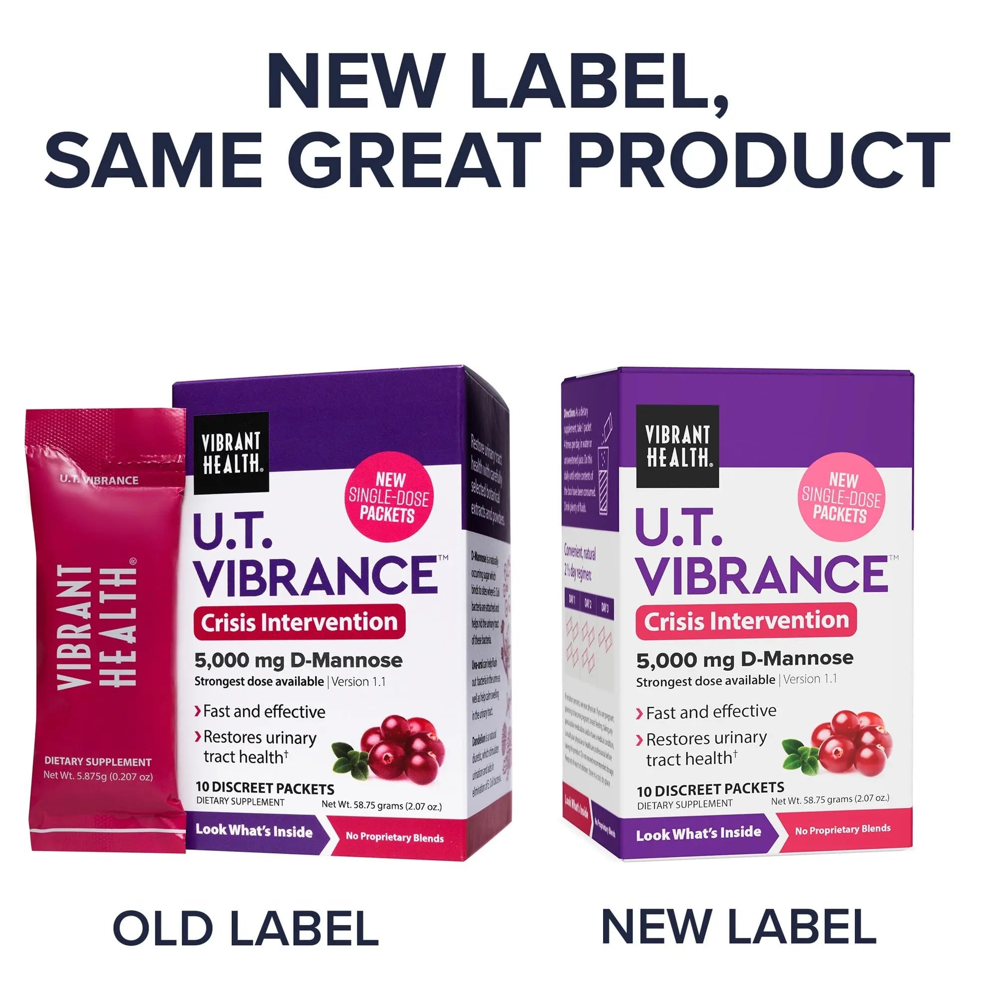 Vibrant Health, U.T. Vibrance Stick Packs, Crisis Intervention for Urinary Tract Health, 10 Servings - PrimeBioHealth - canada supplements
