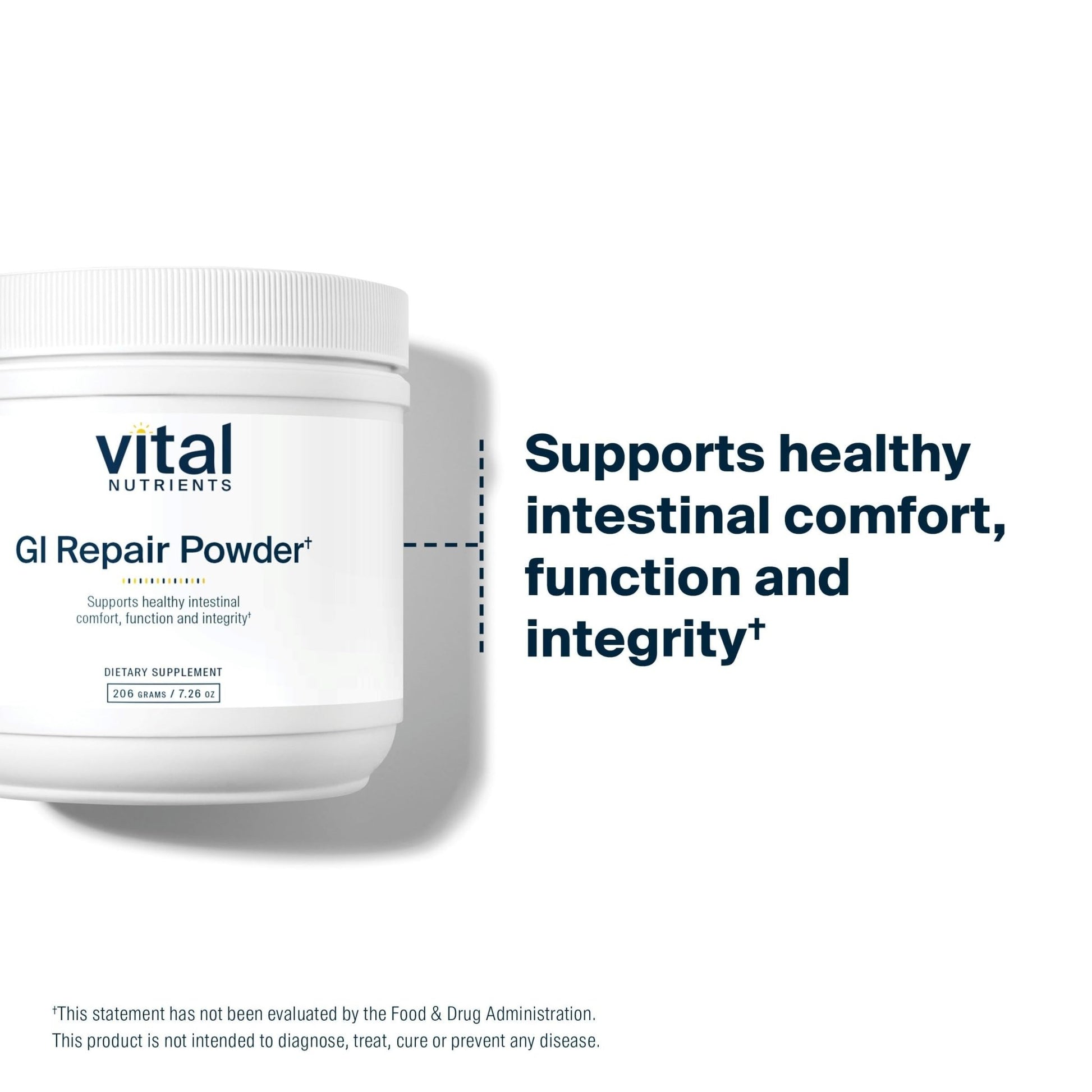 Vital Nutrients GI Repair Powder - Leaky Gut Powder with L Glutamine and Zinc - Digestive Enzyme Supplement to Support Gut Health - PrimeBioHealth - canada supplements