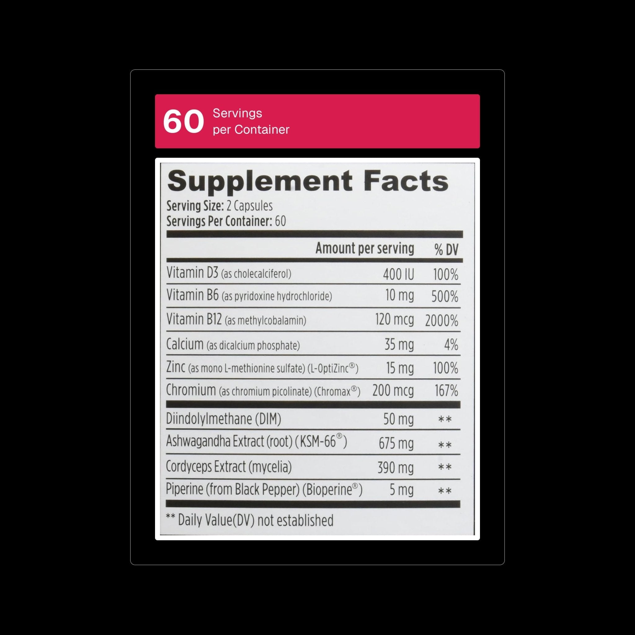 Weider Prime Support - Men's Nutrition - Enriched with Vitamins & Minerals - with Ashwagandha, Chromax Chromium, Bioperine & Zinc - Gluten Free - 120 Capsules - PrimeBioHealth - canada supplements