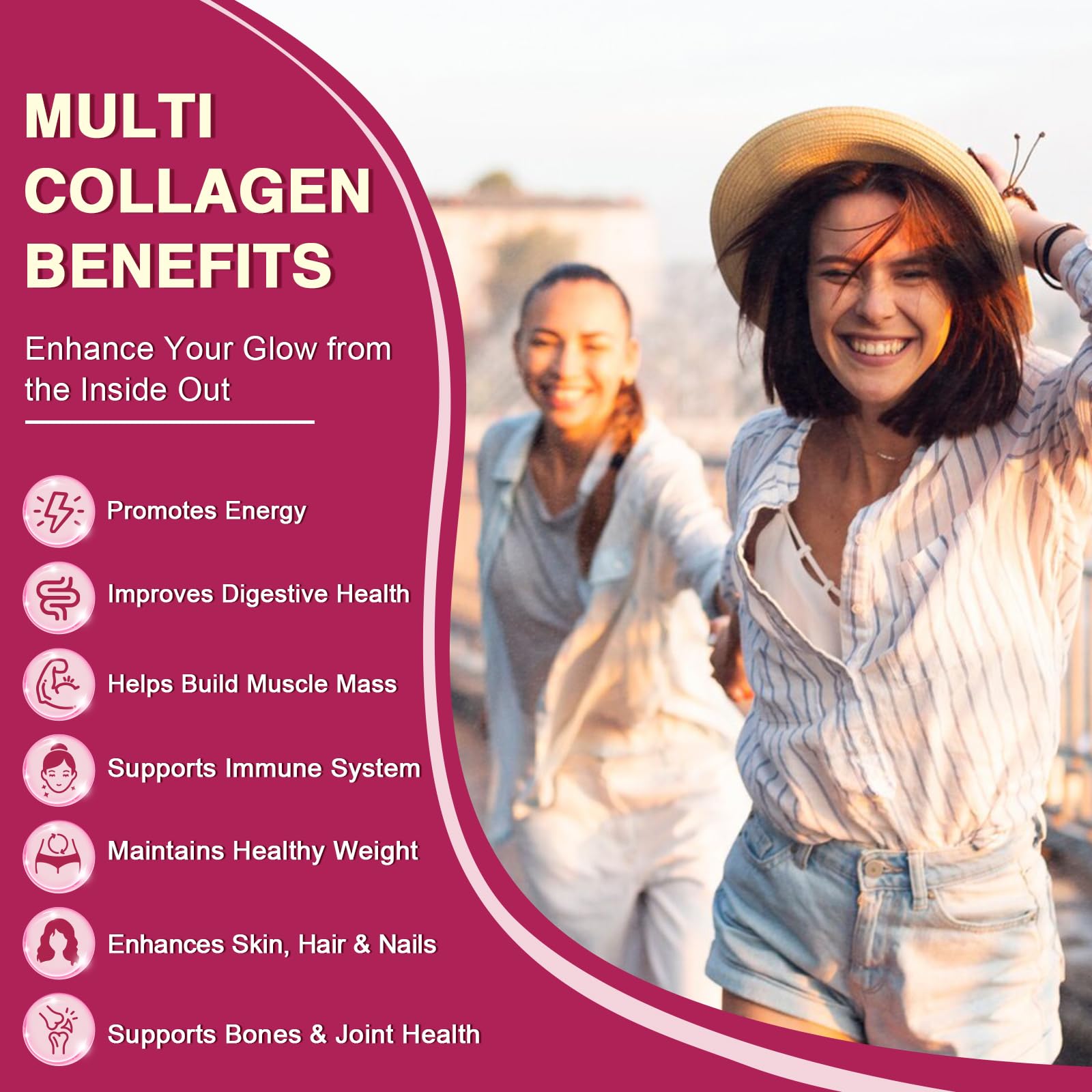 ZEBORA Multi Collagen Peptides Powder Packets with Hyaluronic Acid, Biotin, MCT - Hydrolyzed Collagen with 5 Billion Probiotics - PrimeBioHealth - canada supplements
