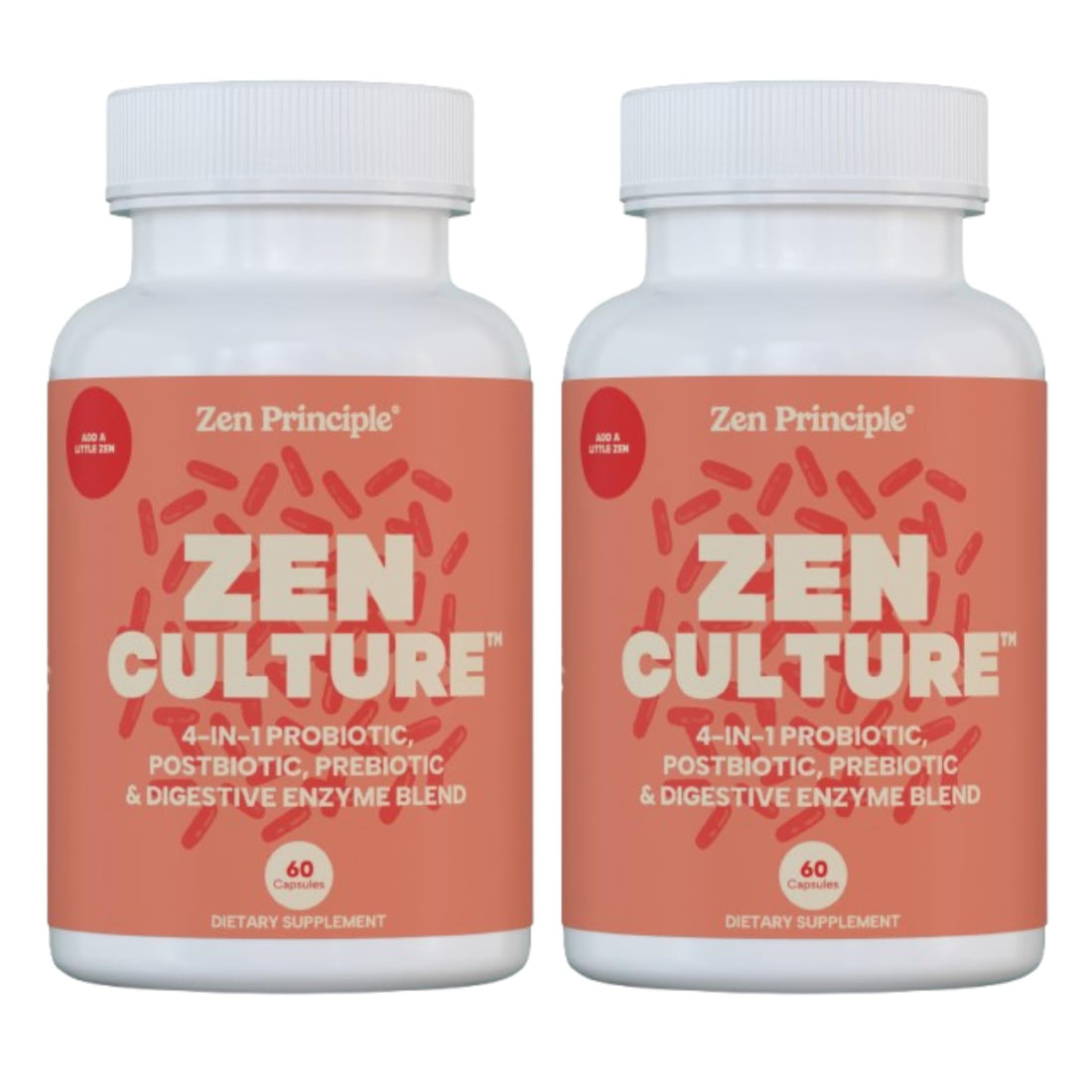 Zen Principle Zenculture™ – 4-in-1 Synbiotic Supplement (Probiotic + Prebiotic + Postbiotic + Digestive Enzymes) with CoreBiome®. Anti Bloating, - PrimeBioHealth - canada supplements