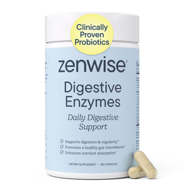 Zenwise Health Digestive Enzymes with Bromelain & Papaya - Multi Enzymes Digestion Supplement with Probiotics & Prebiotics for Gut Health, Gas & Bloating Relief - PrimeBioHealth - canada supplements