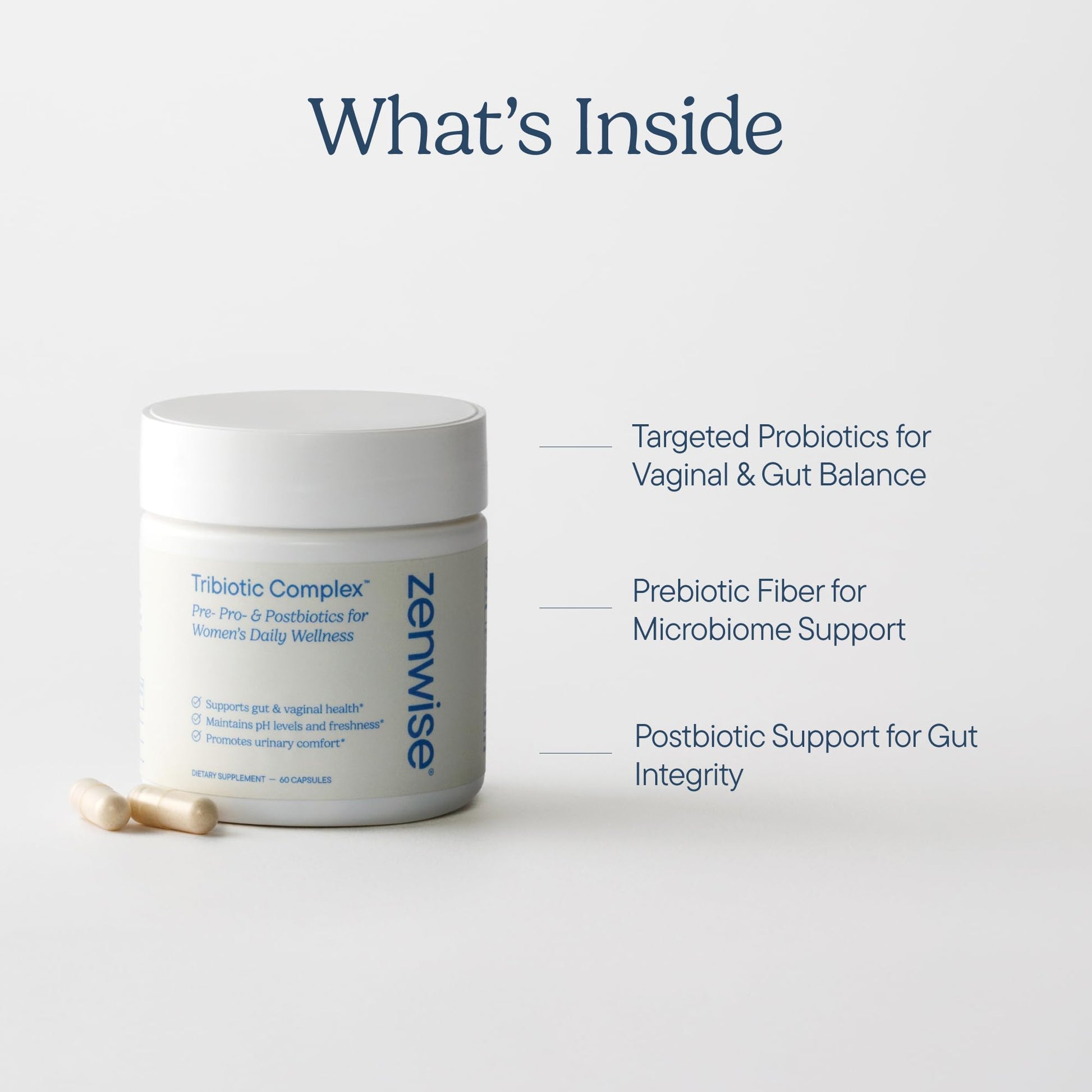 Zenwise Health Womens Triobiotic Complex Supplement for Digestive, Gut Flora & Vaginal Health - Daily Probiotics for Women with Digestive Supports - PrimeBioHealth - canada supplements