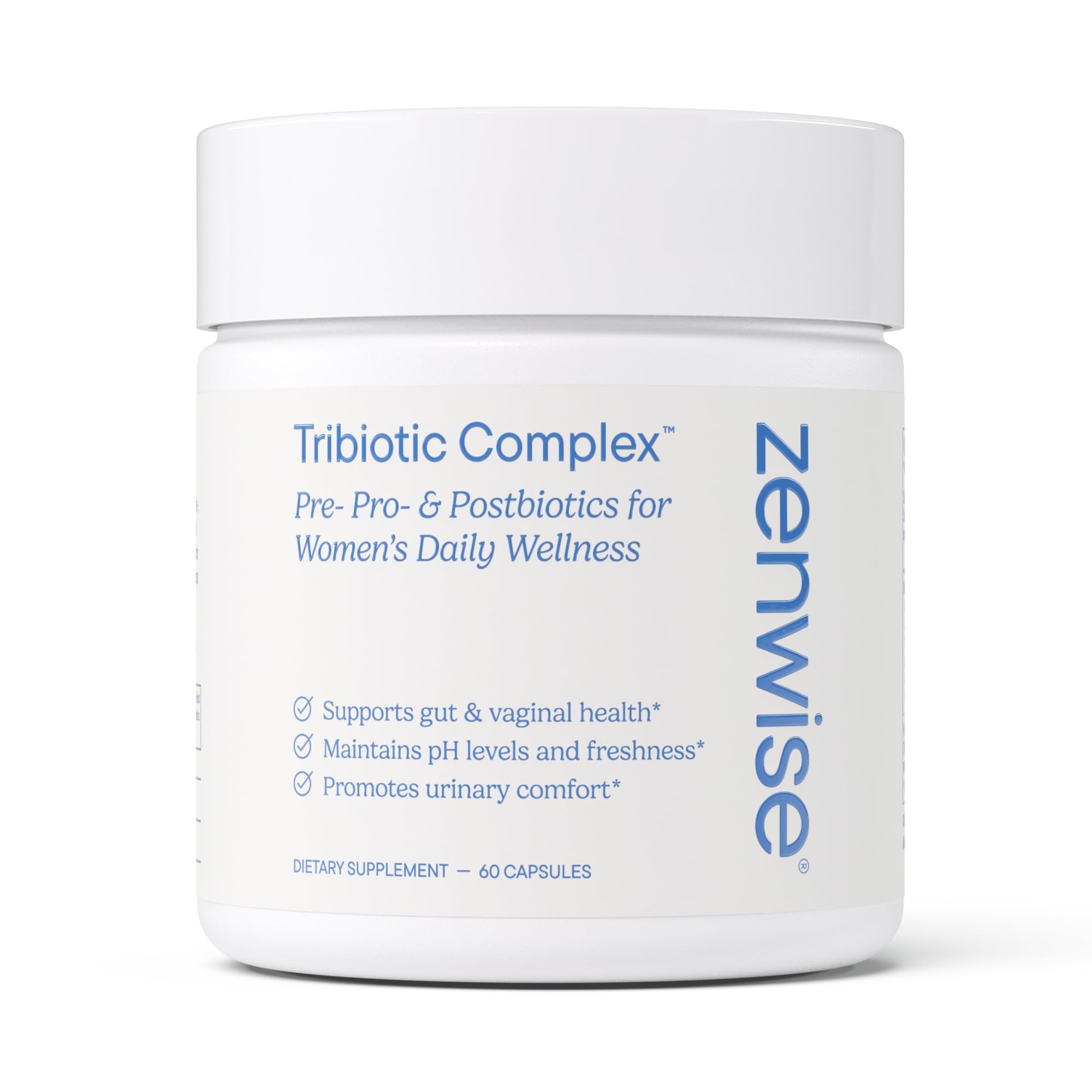 Zenwise Health Womens Triobiotic Complex Supplement for Digestive, Gut Flora & Vaginal Health - Daily Probiotics for Women with Digestive Supports - PrimeBioHealth - canada supplements
