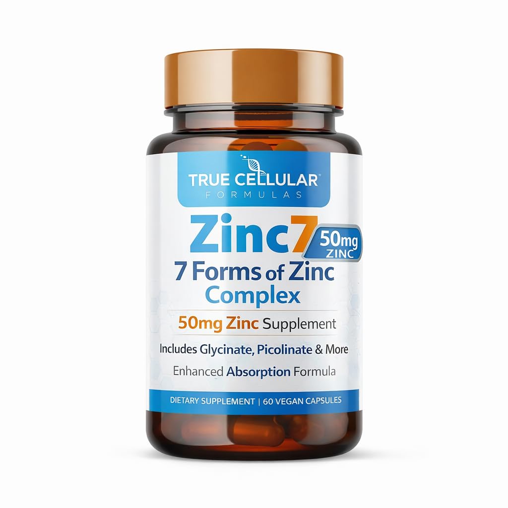 Zinc7: 7-in-1 Zinc Complex 50mg - Maximum Absorption for Immune Defense, Deep Sleep & All-Day Energy | Hormone Balance, Mental Focus - PrimeBioHealth - canada supplements