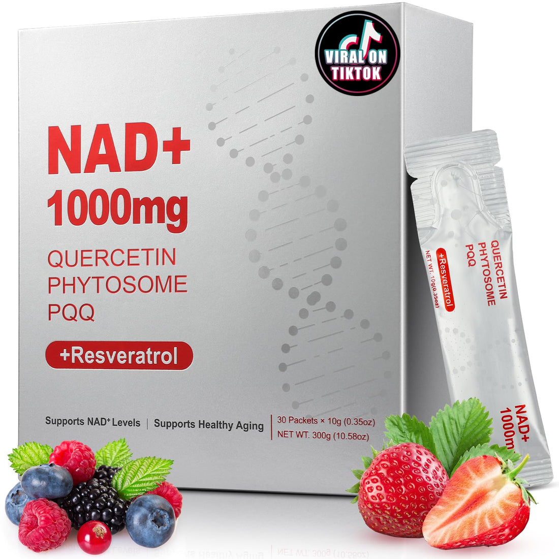 ZOROAHER 1000mg High-Potency NAD+ Liquid Supplement, Quercetin Phytosome & Resveratrol with PQQ, Boosts Cellular Energy - PrimeBioHealth - canada supplements